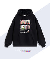 Zenless Zone Zero Chibi Cunning Hares Character Fleece Lined Hooded Sweatshirt